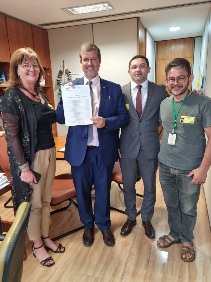 Visita no dia de ontem ao deputado Alexandre Linde